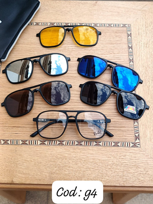 Clip on magnetic glasses