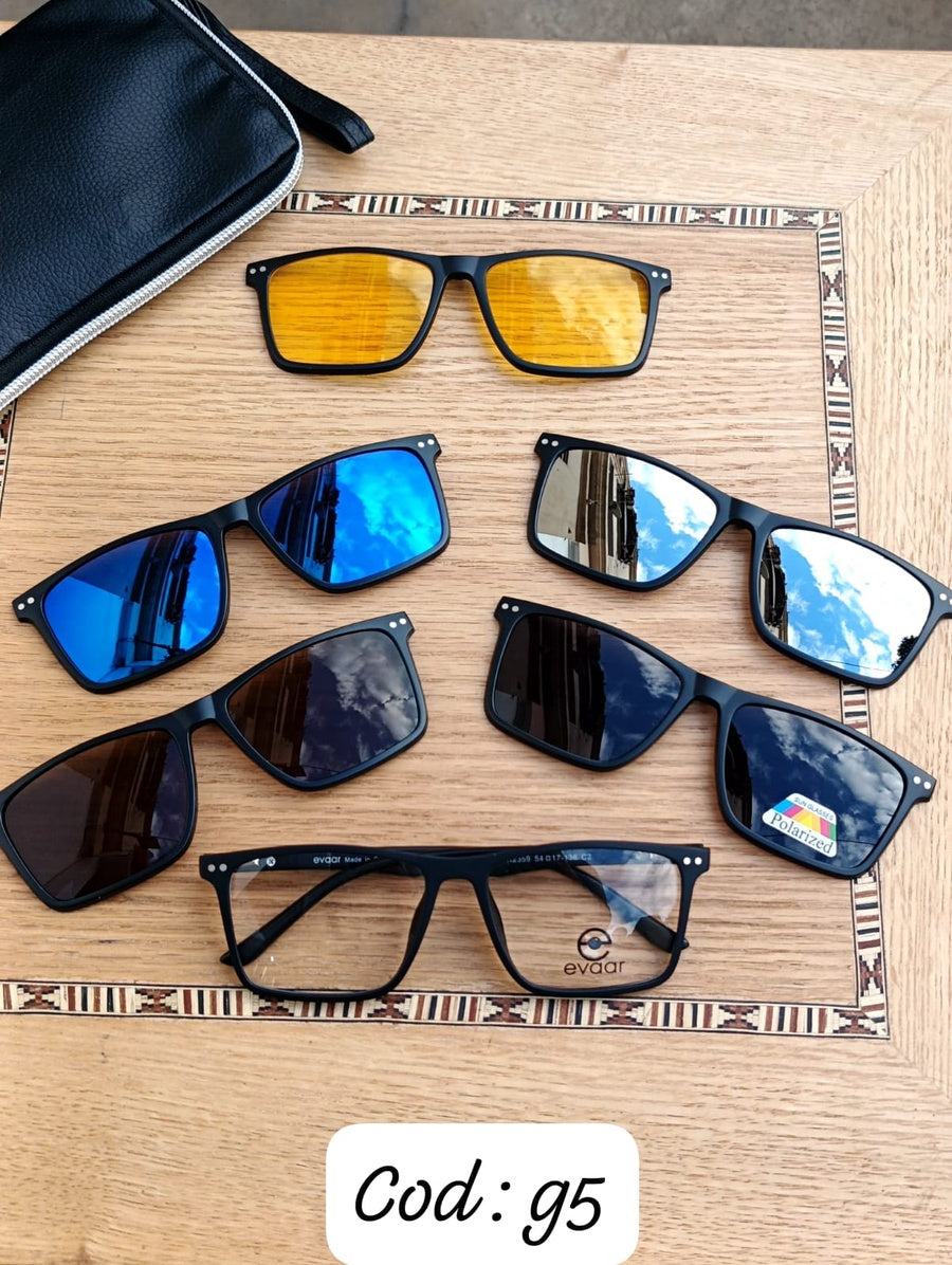 Clip on magnetic glasses