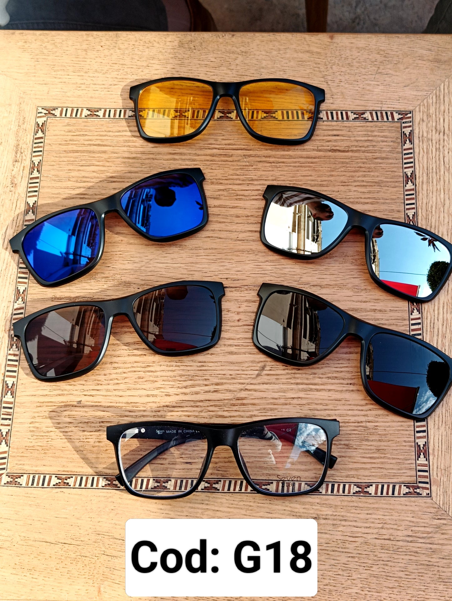 Clip on magnetic glasses