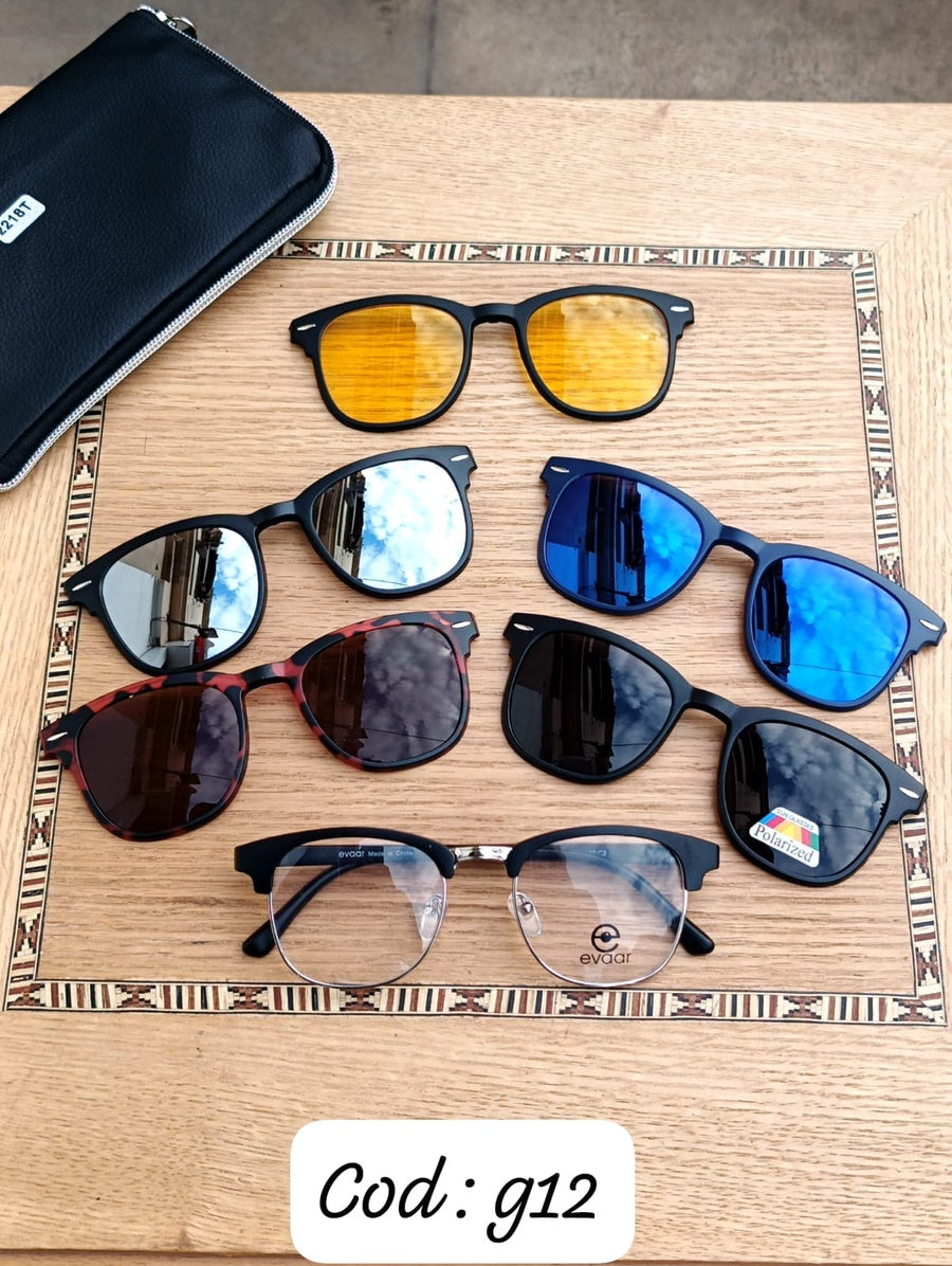 Clip on magnetic glasses