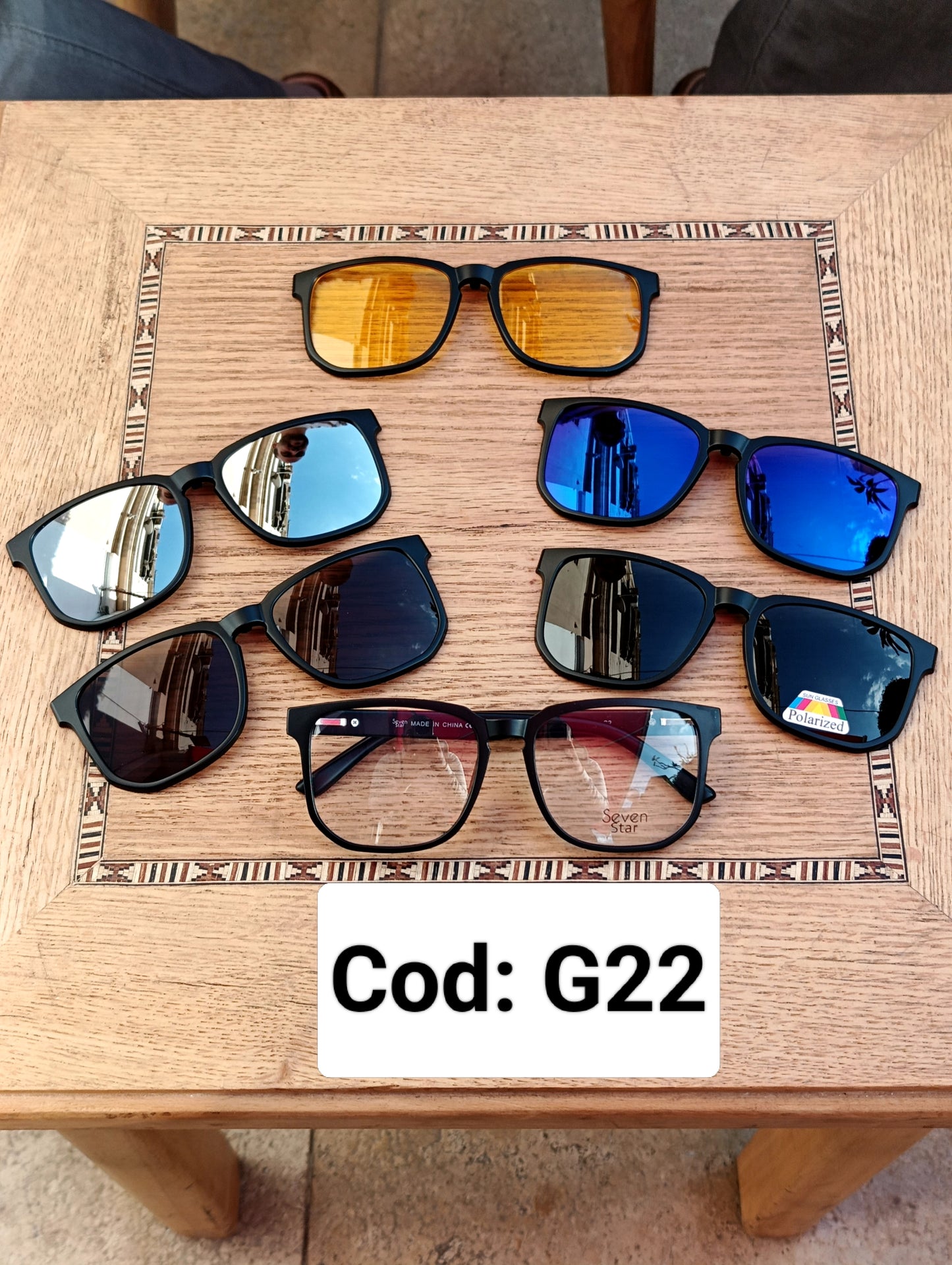 Clip on magnetic glasses